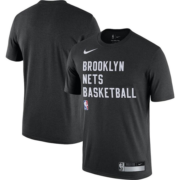 Men's Brooklyn Nets Black 2023/24 Sideline Legend Performance Practice T-Shirt